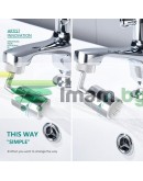 Накрайник за чешма въртящи се на 720 градуса с 2 вида водна струя